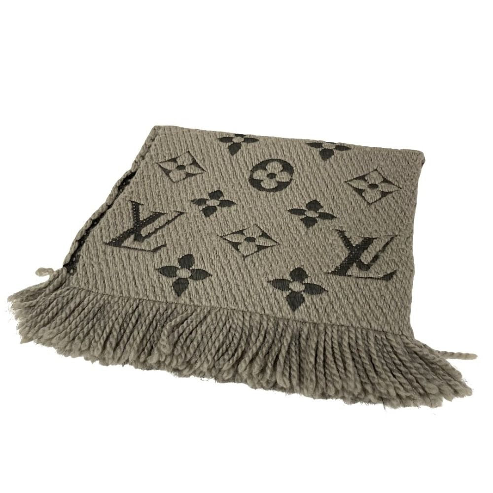 Louis Vuitton Echarpe Logo Mania Monogram Scarf Gray