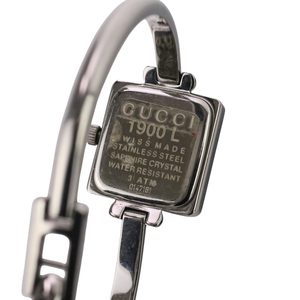 Gucci Square Quartz Watch Black Dial Silver — view 2