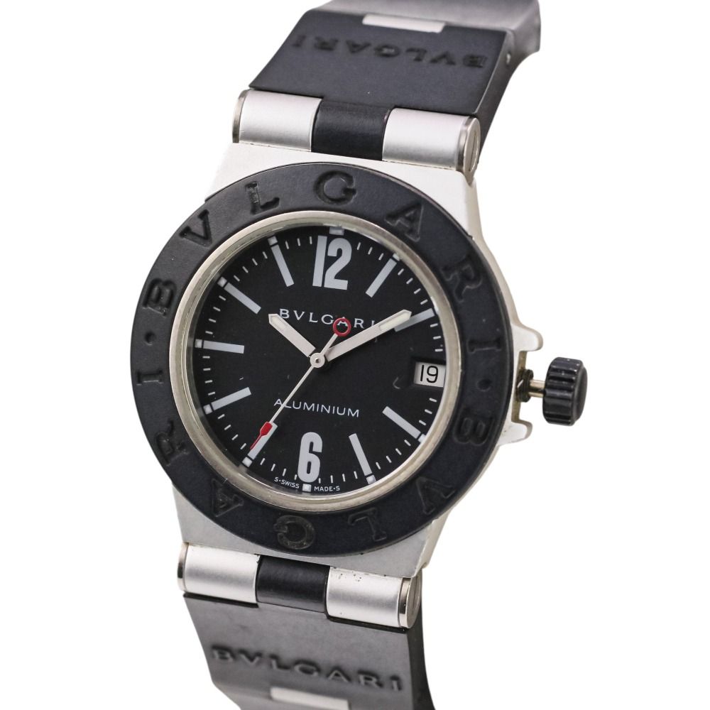 Bvlgari Aluminium Watch Black Dial Silver
