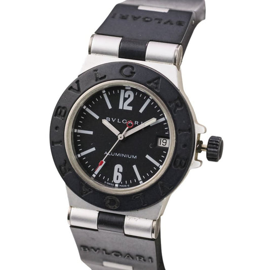 Bvlgari Aluminium Watch Black Dial Silver
