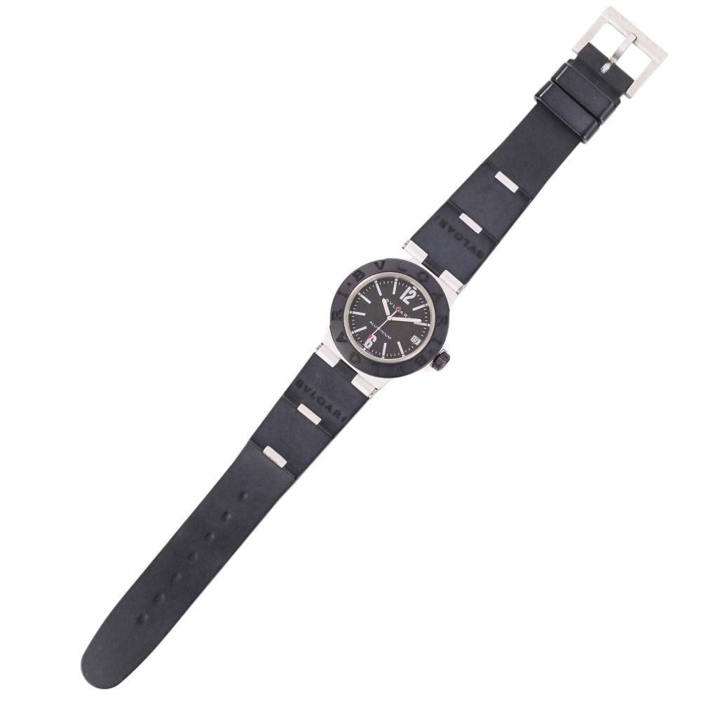 Bvlgari Aluminium Watch Black Dial Silver — view 9