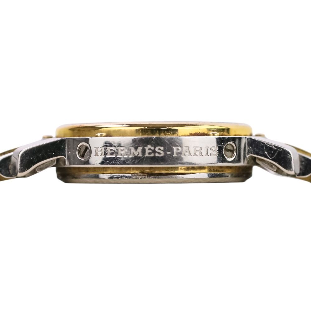 Hermes Clipper Quartz Watch White Dial Silver Color Gold — view 4