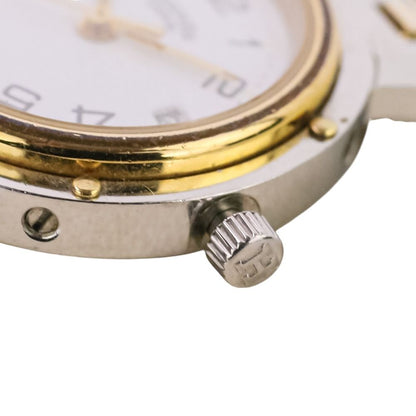 Hermes Clipper Quartz Watch White Dial Silver Color Gold — view 5