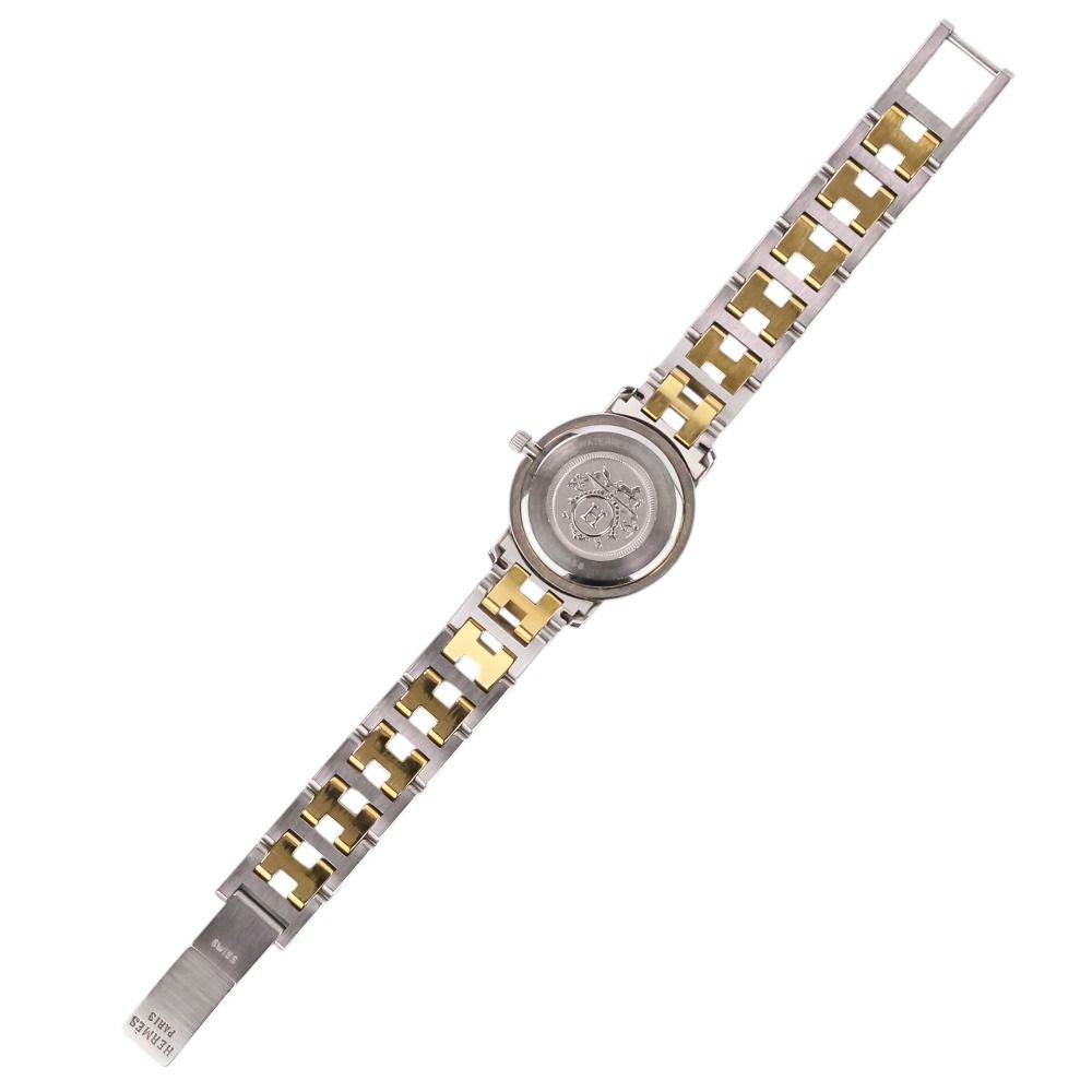 Hermes Clipper Quartz Watch White Dial Silver Color Gold — view 7