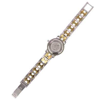 Hermes Clipper Quartz Watch White Dial Silver Color Gold — view 7