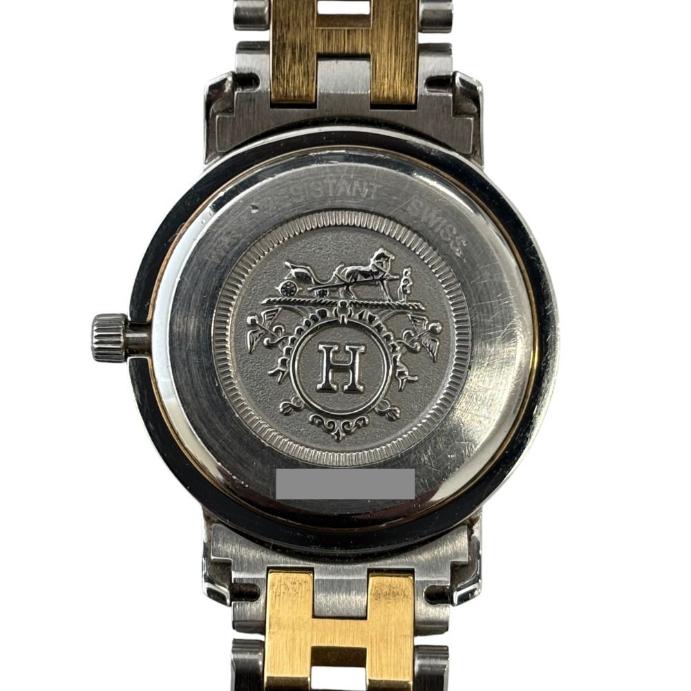 Hermes Clipper Quartz Watch White Dial Silver Color Gold — view 2