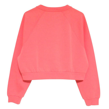 Dolce & Gabbana Logo Detail Print Cropped Jersey Sweatshirt 36 Pink — view 2