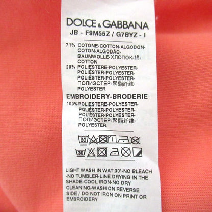 Dolce & Gabbana Logo Detail Print Cropped Jersey Sweatshirt 36 Pink — view 7
