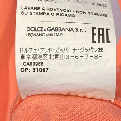 Dolce & Gabbana Logo Detail Print Cropped Jersey Sweatshirt 36 Pink — view 8