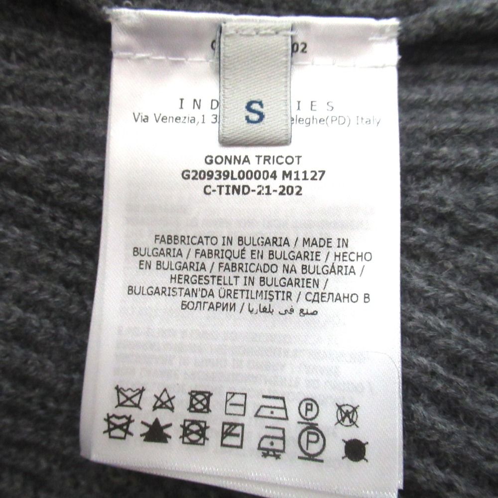 Moncler Gonna Tricot Cashmere Blend Easy Waist Long Length Calf Knit Skirt S — view 5