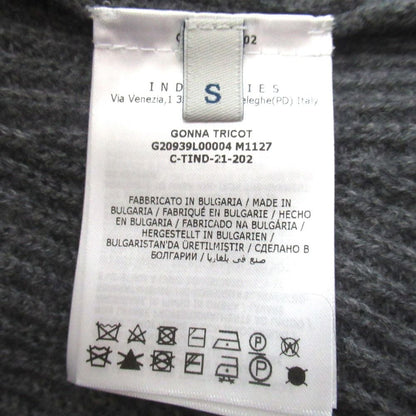 Moncler Gonna Tricot Cashmere Blend Easy Waist Long Length Calf Knit Skirt S — view 5