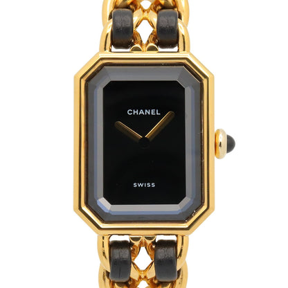 Chanel Watch Premiere M Black Leather