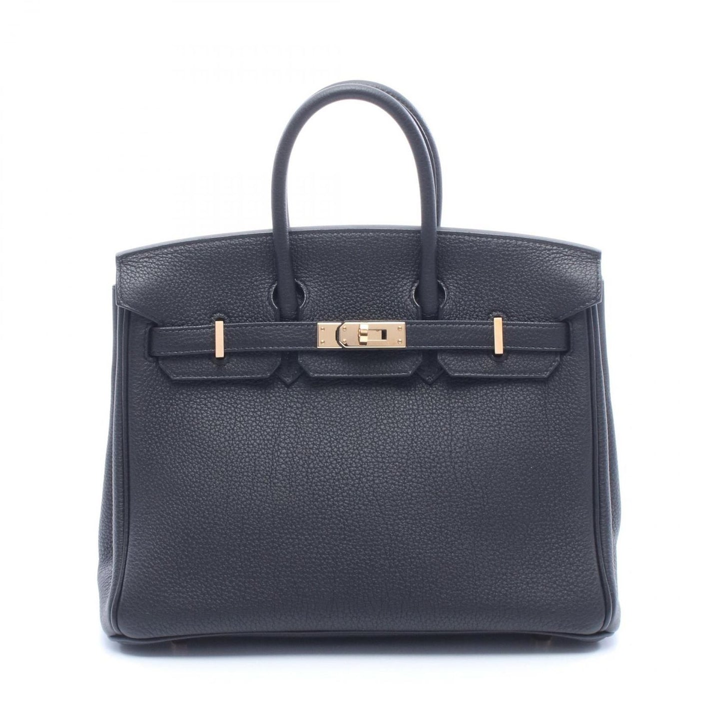 Hermes Handbag Birkin 25 Black Leather