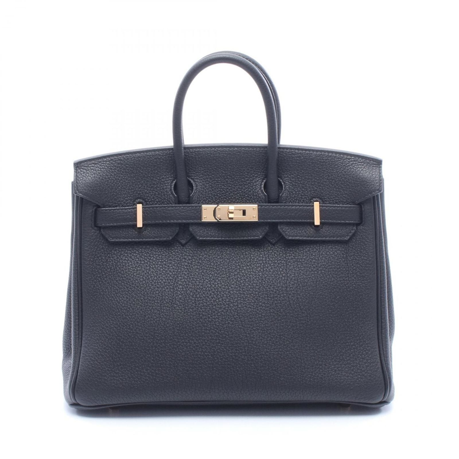Hermes Handbag Birkin 25 Black Leather