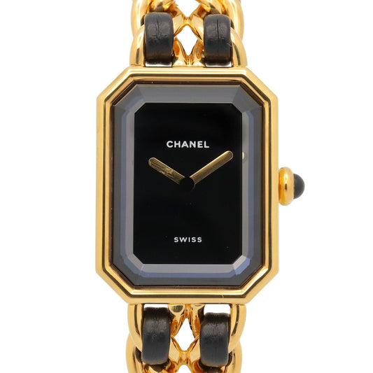 Chanel Watch Premiere S Black Leather