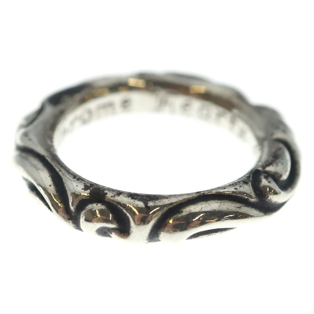Chrome Hearts Scrl Band Scroll Ring Silver