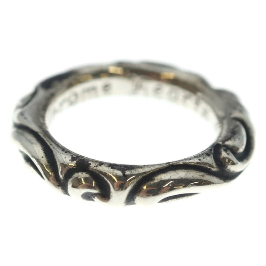 Chrome Hearts Scrl Band Scroll Ring Silver