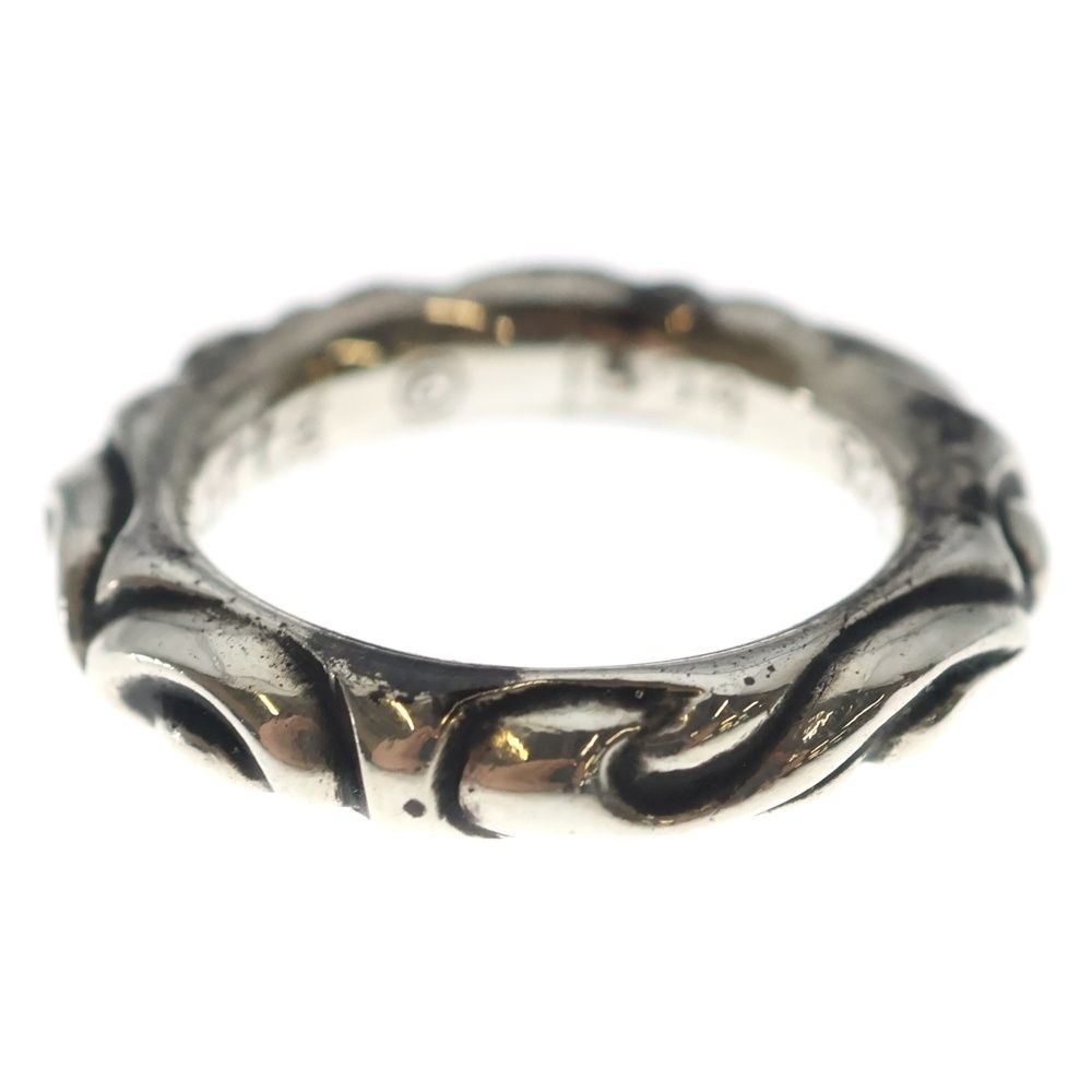 Chrome Hearts Scrl Band Scroll Ring Silver — view 3