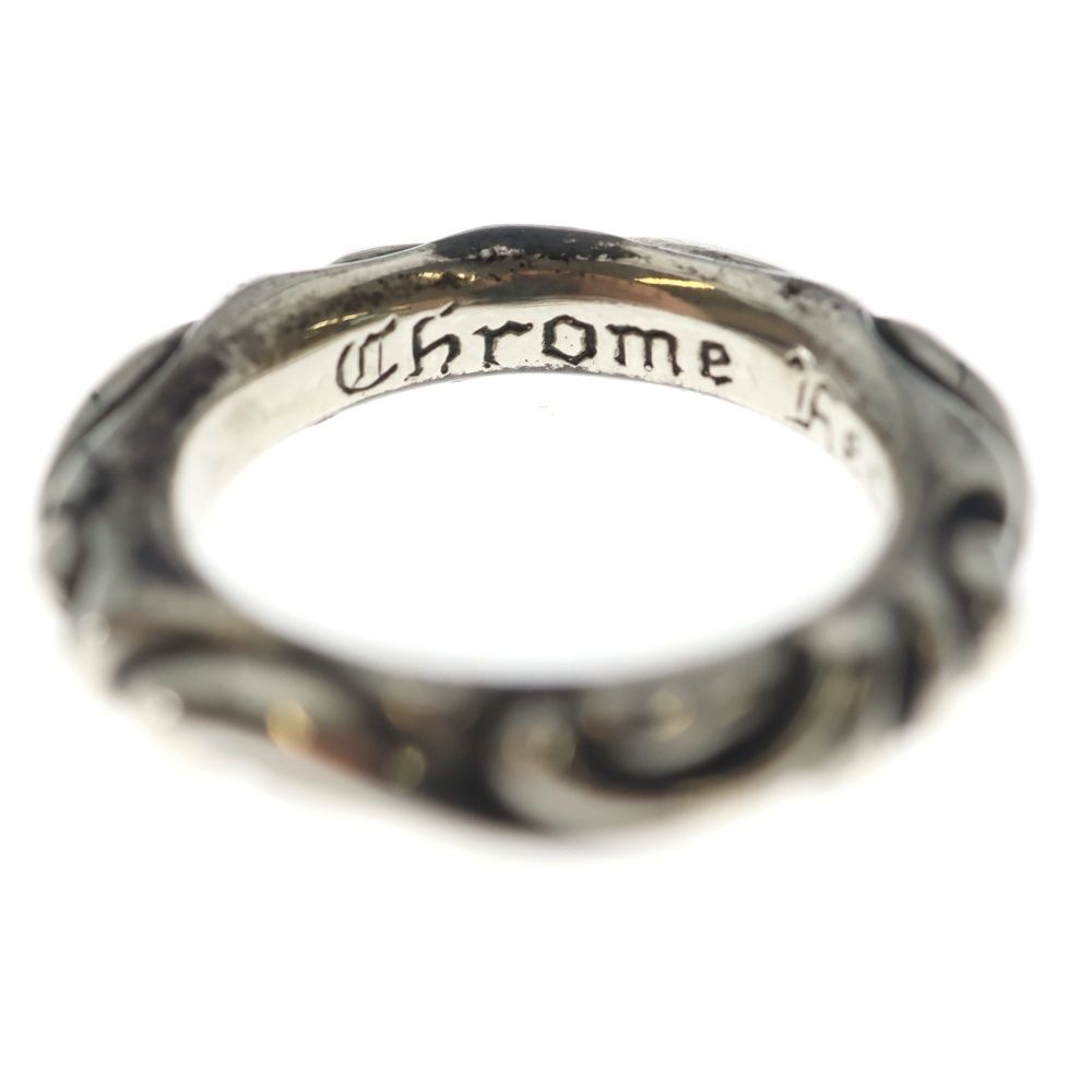 Chrome Hearts Scrl Band Scroll Ring Silver — view 5