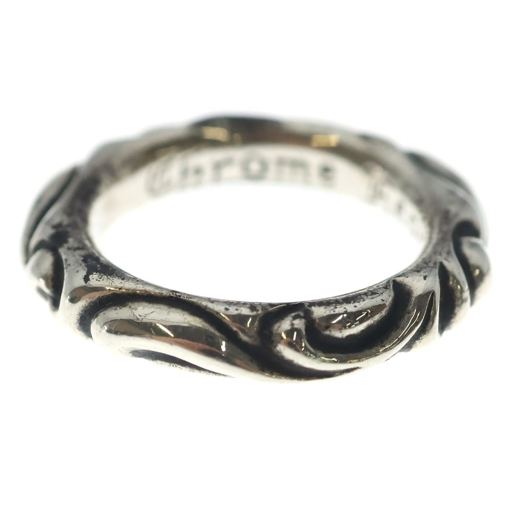 Chrome Hearts Scrl Band Scroll Ring Silver — view 4