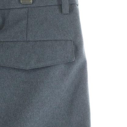 Gucci Two Tuck Pleated Easy Trousers Wool Pants Gray — view 7
