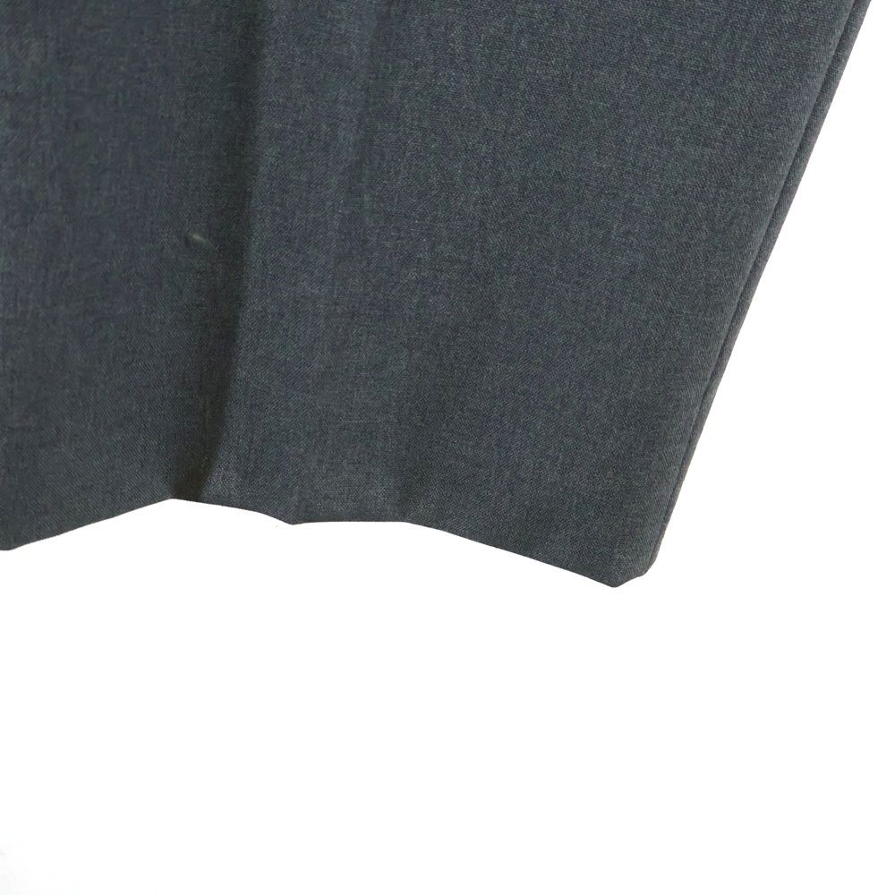 Gucci Two Tuck Pleated Easy Trousers Wool Pants Gray — view 5