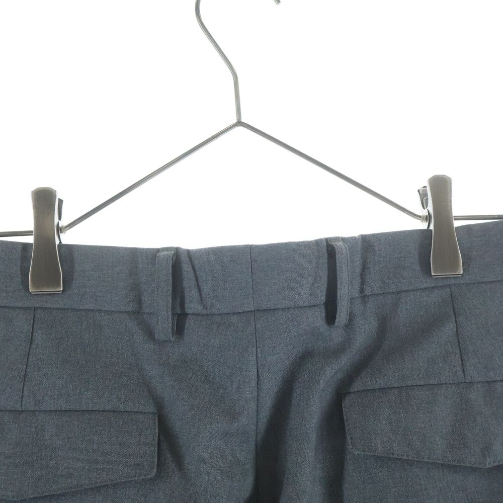 Gucci Two Tuck Pleated Easy Trousers Wool Pants Gray — view 4