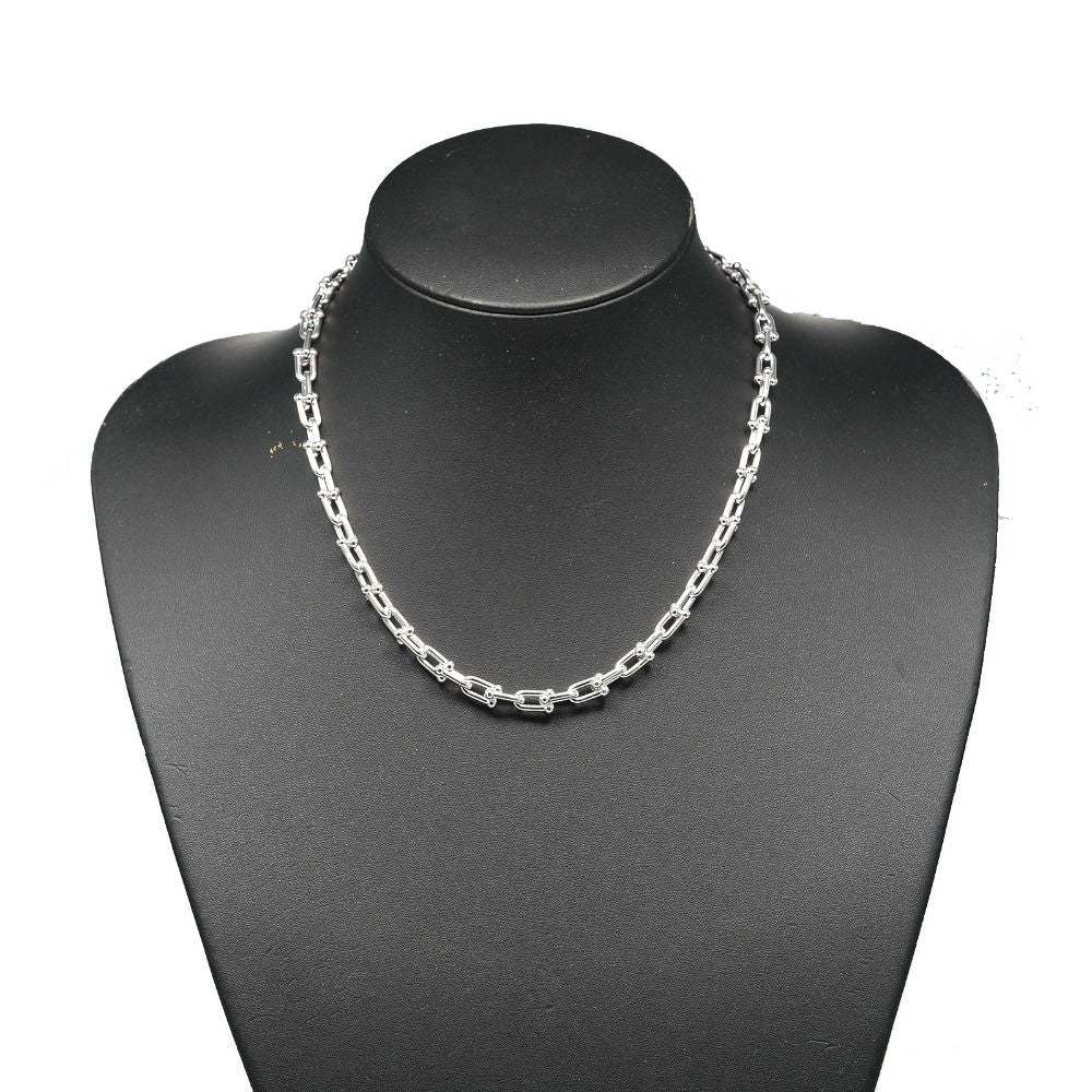 Tiffany & Co Small Link 925 Sterling Silver Necklace — view 2