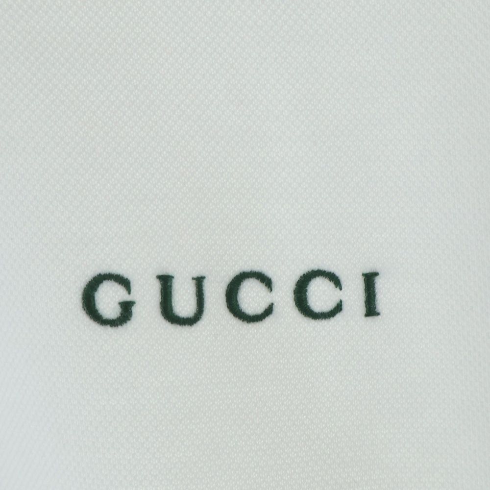Gucci Sherry Line Cotton Pique Logo Embroidery Pullover Sweatshirt White — view 4