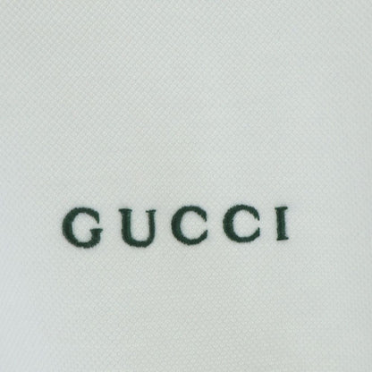 Gucci Sherry Line Cotton Pique Logo Embroidery Pullover Sweatshirt White — view 4