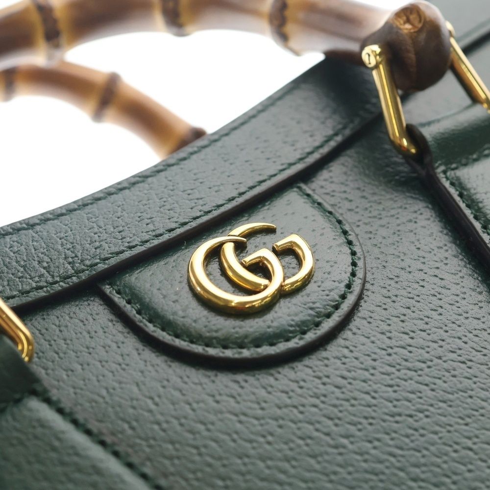 Gucci Diana Small 2-Way Hand Shoulder Tote Green — view 5