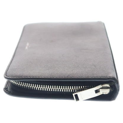 Saint Laurent Paris Wallet with Front Logo Card Pocket Black — view 3