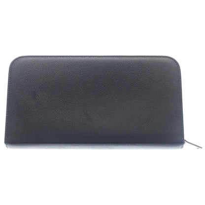 Saint Laurent Paris Wallet with Front Logo Card Pocket Black — view 2