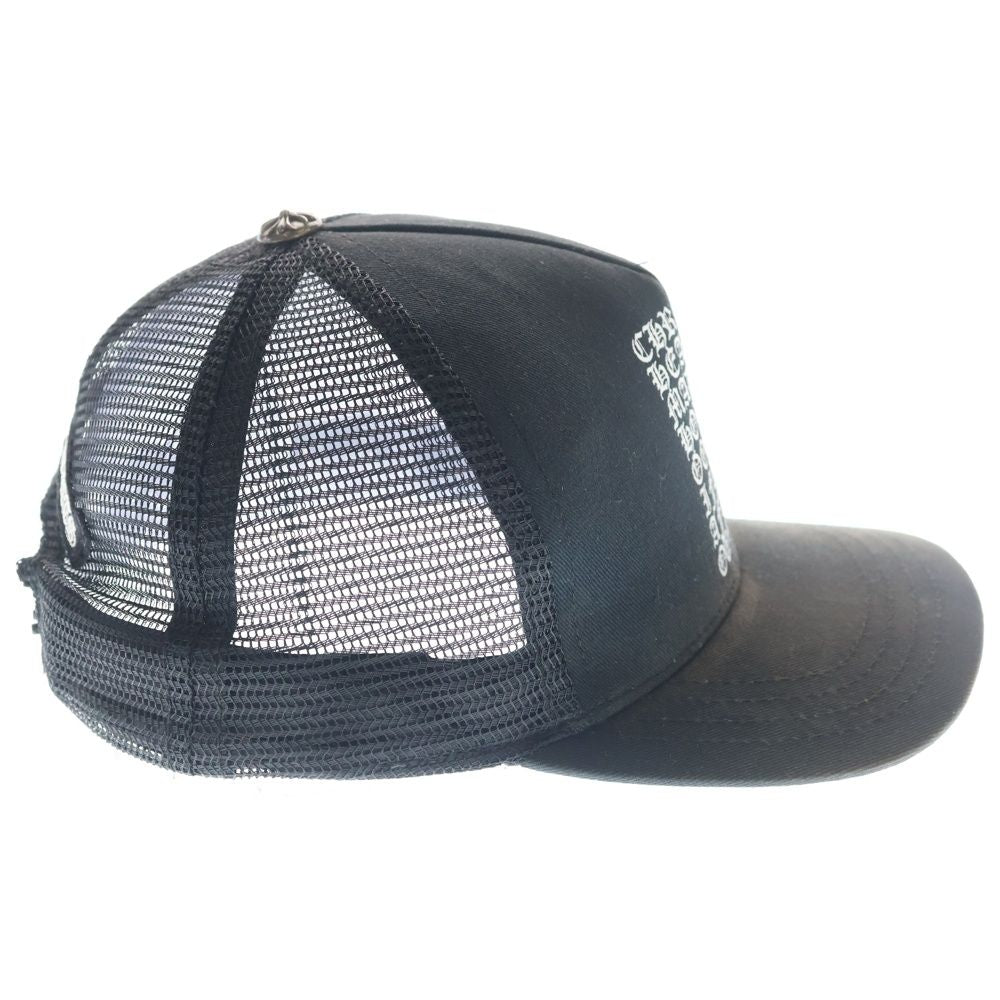 Chrome Hearts Verticallogo Vertical Logo Crossball Trucker Mesh Cap Hat — view 3