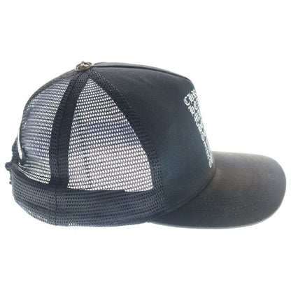 Chrome Hearts Verticallogo Vertical Logo Crossball Trucker Mesh Cap Hat — view 3
