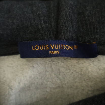 Louis Vuitton Logo Print Pullover Hoodie Gray Uyr — view 6