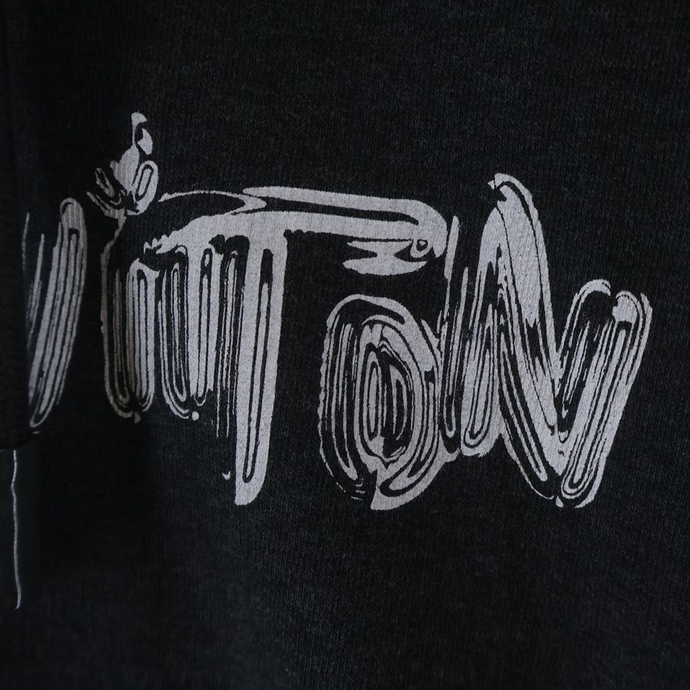 Louis Vuitton Logo Print Pullover Hoodie Gray Uyr — view 4