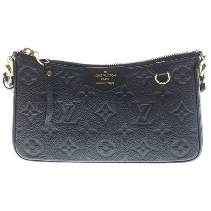 Louis Vuitton Monogram Empreinte Pouch Shoulder Bag Black Leather Gold