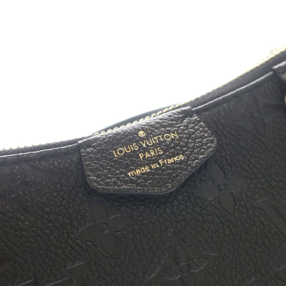 Louis Vuitton Monogram Empreinte Pouch Shoulder Bag Black Leather Gold — view 5