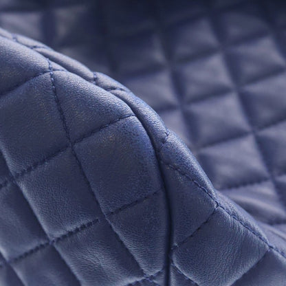 Chanel Chain Shoulder Backpack Blue Lambskin Silver — view 5