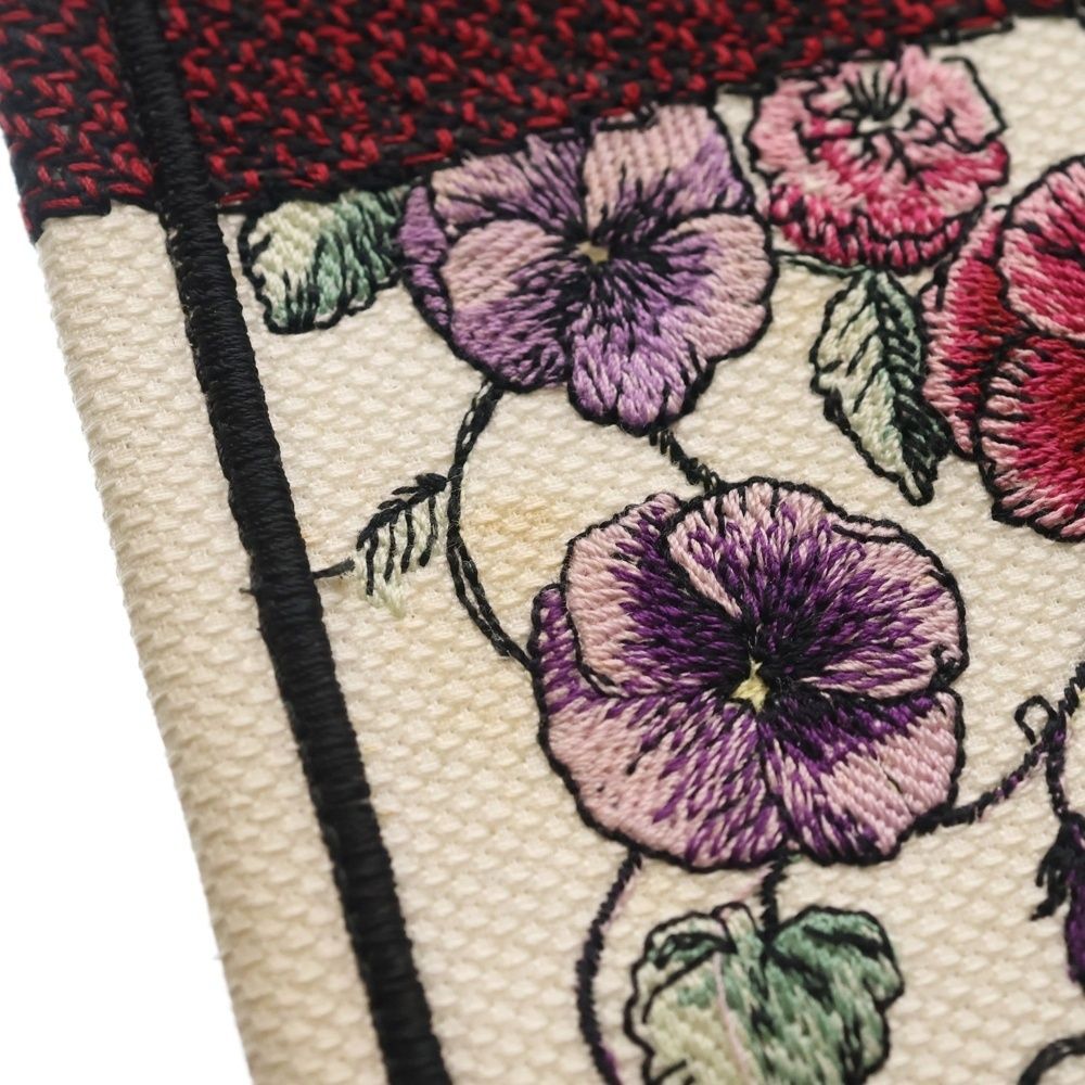 Dior Book Tote Pink Multicolor Flower Canvas — view 5