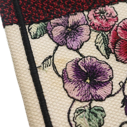 Dior Book Tote Pink Multicolor Flower Canvas — view 5