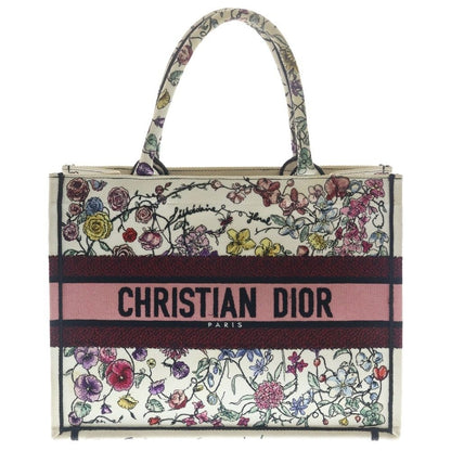 Dior Book Tote Pink Multicolor Flower Canvas