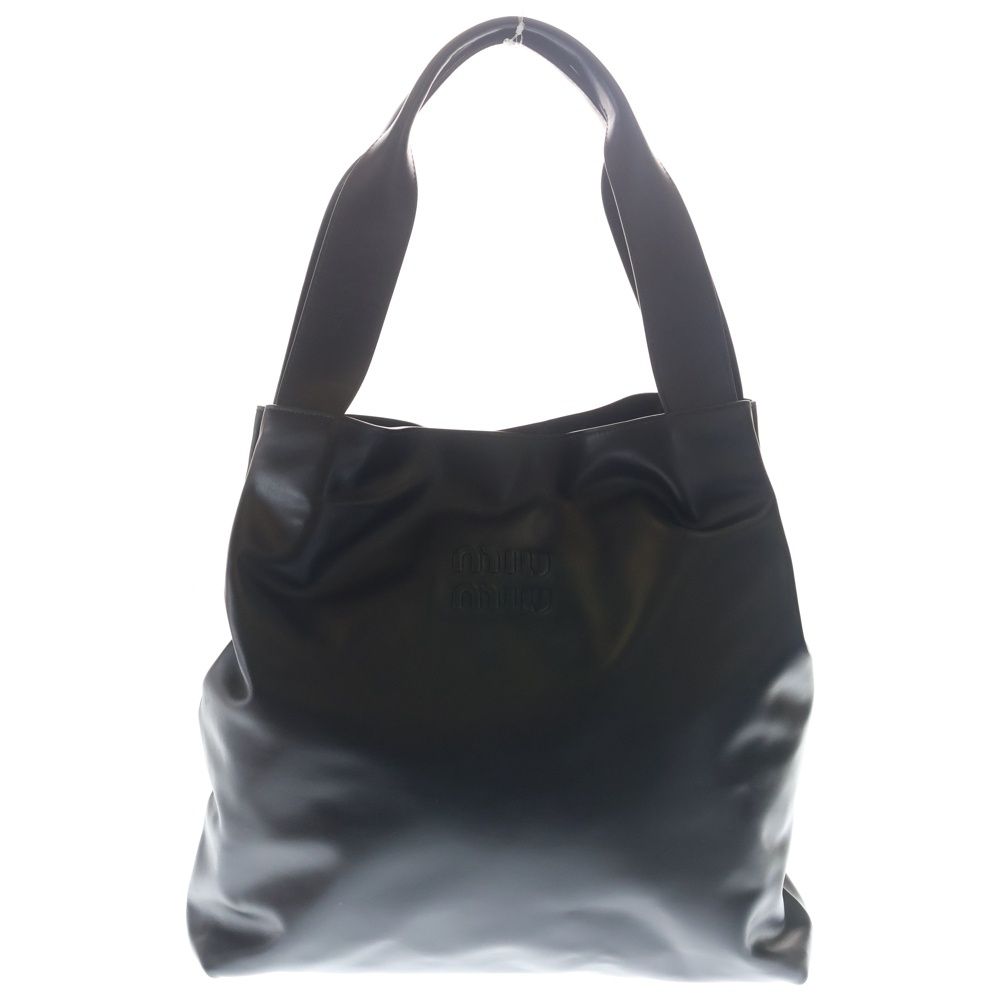 Miu Miu Hobo Tote Leather Black