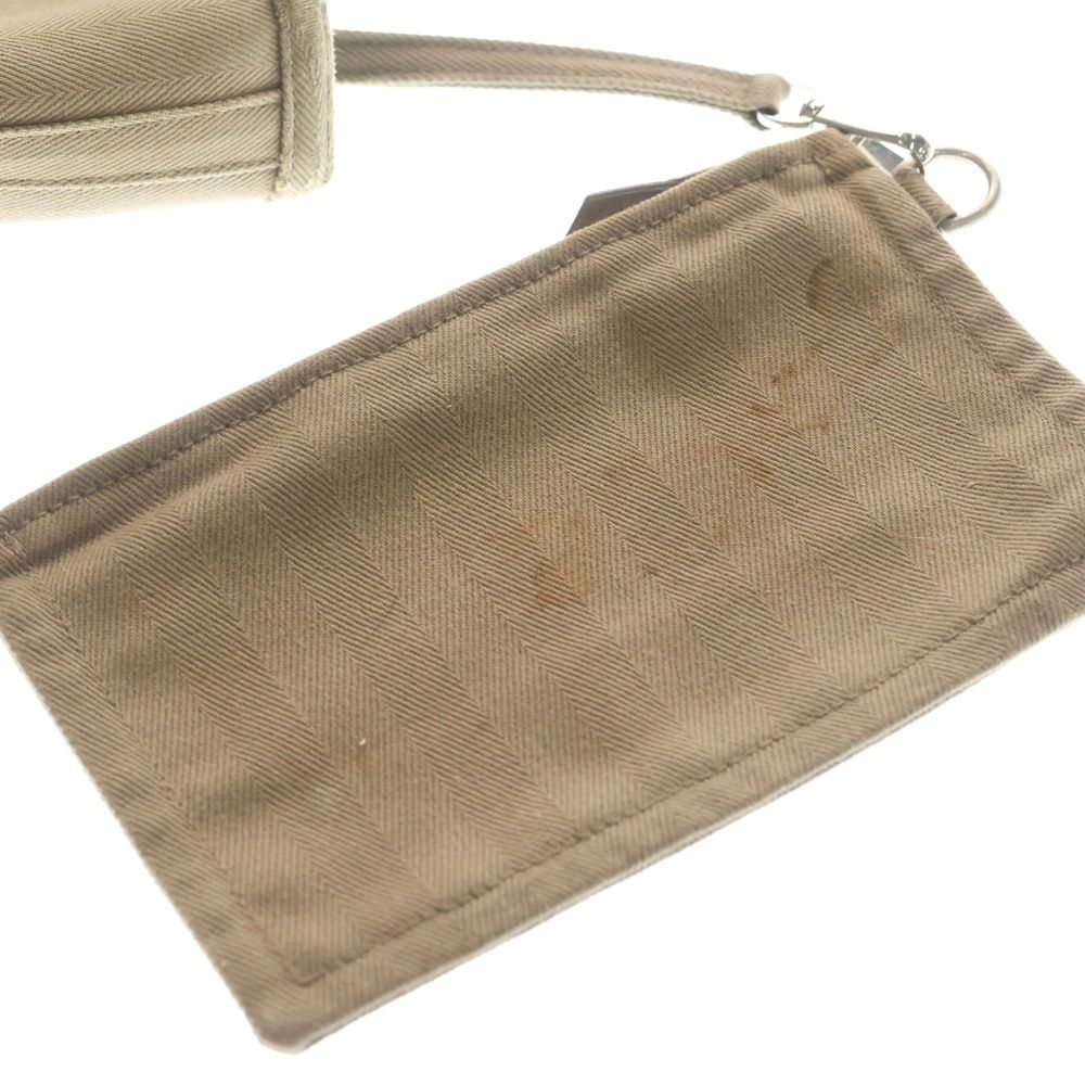 Hermes Valparaiso PM Canvas Leather Handbag Beige — view 7