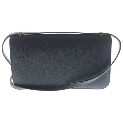 Hermes Constance Elan Epsom Leather Logo Shoulder Bag Silver Black — view 2
