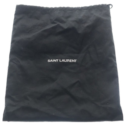 Saint Laurent Paris Lou Shoulder Bag Black Leather Silver — view 6