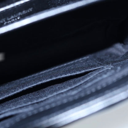 Saint Laurent Paris Lou Shoulder Bag Black Leather Silver — view 4