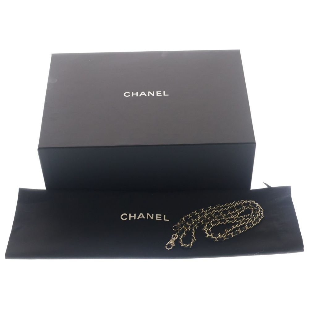 Chanel Top Handle Chain Clutch Mini Shoulder Bag Black Caviar Leather Gold — view 6