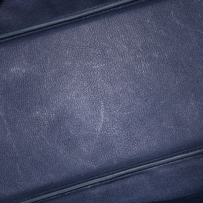 Hermes Birkin 40 Canvas Togo Handbag Gold Navy — view 4